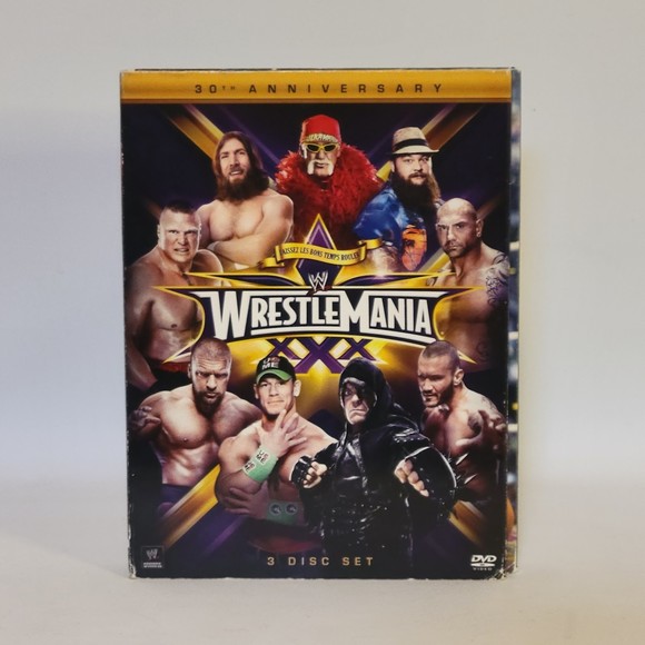 WWE Wrestle Mania XXX Wrestling 3 Disc DVD Set. Good Preowned Condition. - Picture 1 of 7